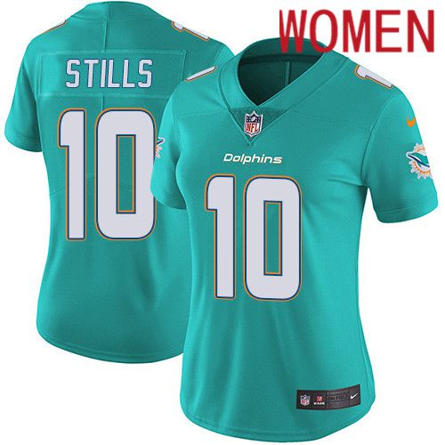 Women Miami Dolphins #10 Kenny Stills Nike Green Vapor Limited NFL Jersey